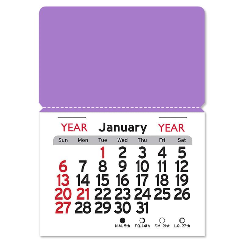 Rectangle Magnet Peel-N-Stick® Calendar