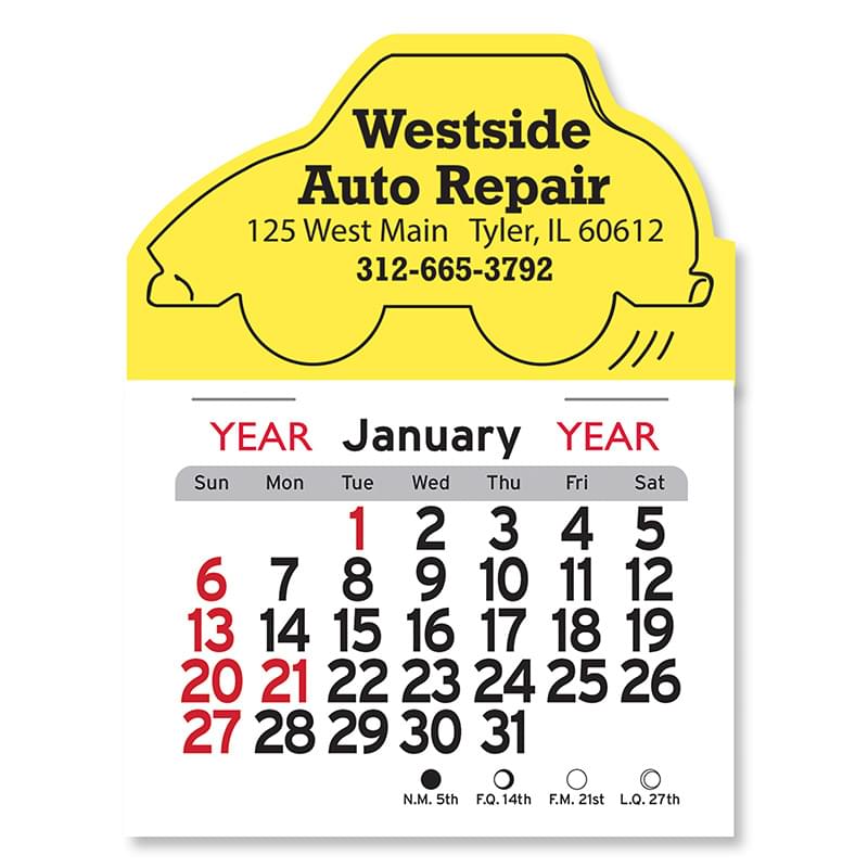 Car Peel-N-Stick® Calendar