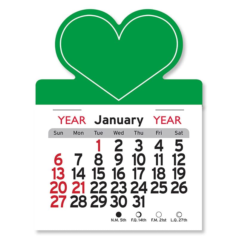 Heart Peel-N-Stick® Calendar