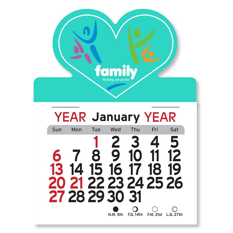 Heart Peel-N-Stick® Calendar