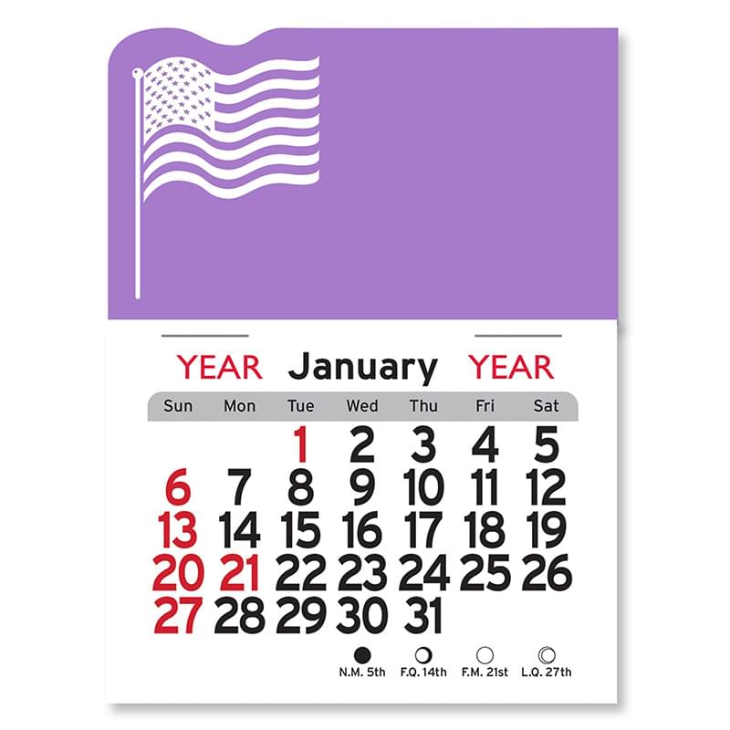 American Flag Peel-N-Stick® Calendar