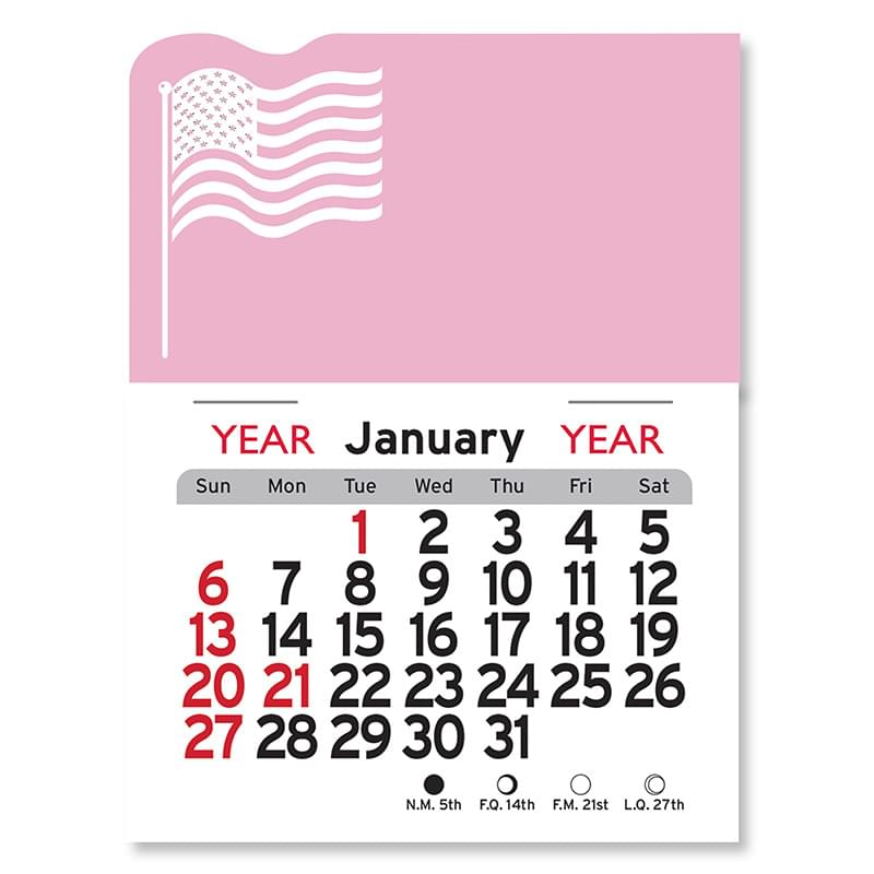 American Flag Peel-N-Stick® Calendar