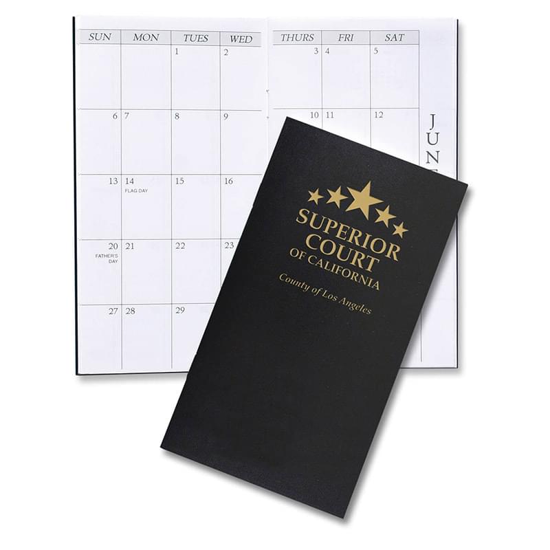 Leatherette Monthly Pocket Planner