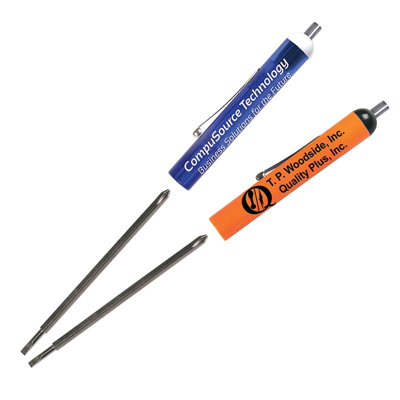 Pocket Screwdriver - Reversible 2.5mm Tech & #0 Phillips Blade w/ Magnet Top