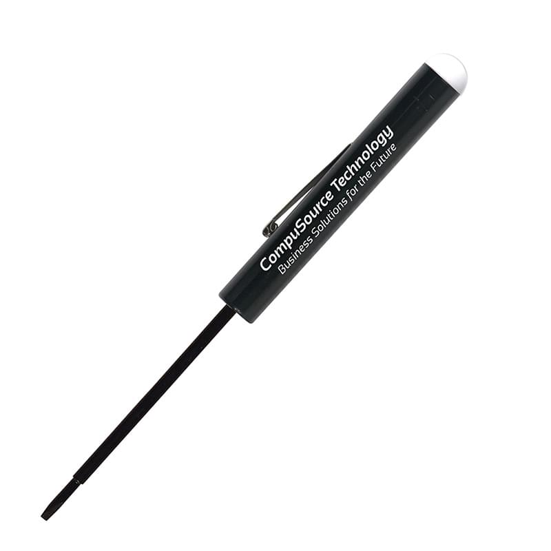 Pocket Screwdriver - Fixed 2.5 mm Tech Blade w/Button Top