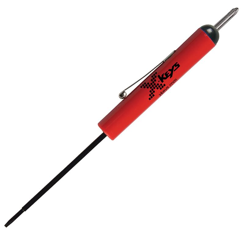 Pocket Screwdriver - Fixed 2.5mm Tech Blade w/#0 Phillips Top