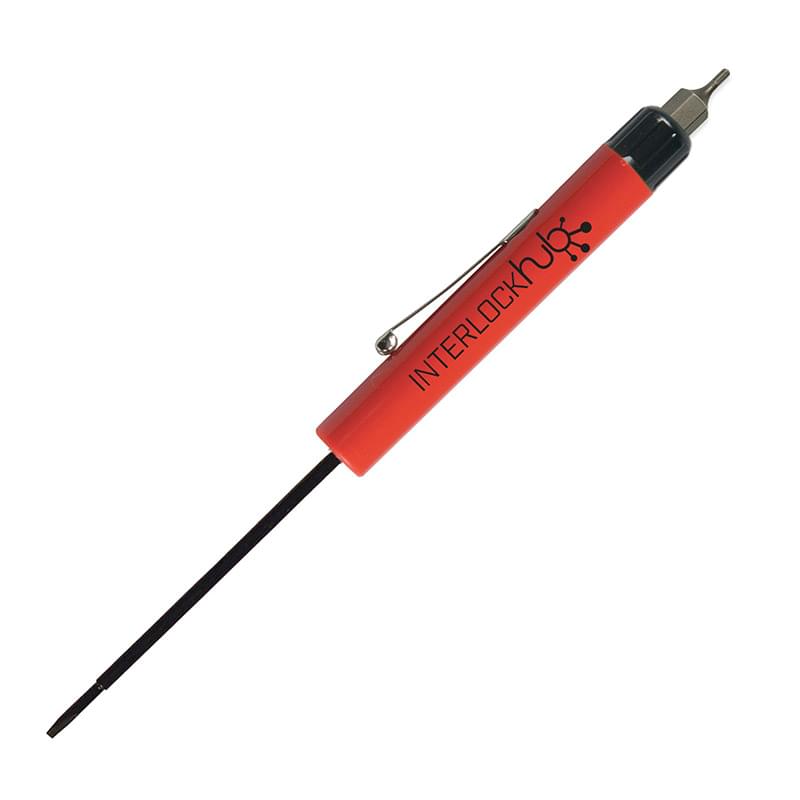 Pocket Screwdriver - Fixed 2.5 mm Tech Blade w/Hex Bit Top