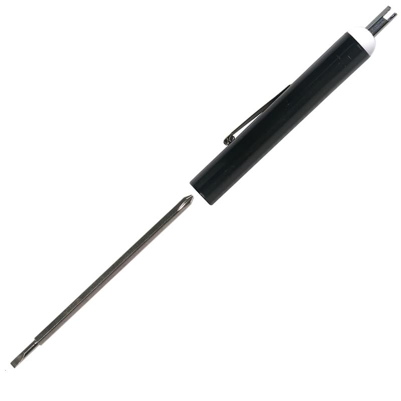 Pocket Screwdriver - Reversible 2.5mm and #0 Phillips Blade w/Valve Stem Top