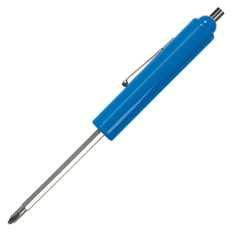 Jumbo Pocket Screwdriver - Reversible 3/16" Flat Tip & #1 Phillips Blade w/Magnet Top