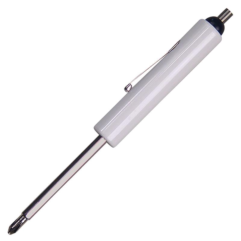 Jumbo Pocket Screwdriver - Reversible 3/16" Flat Tip & #1 Phillips Blade w/Magnet Top