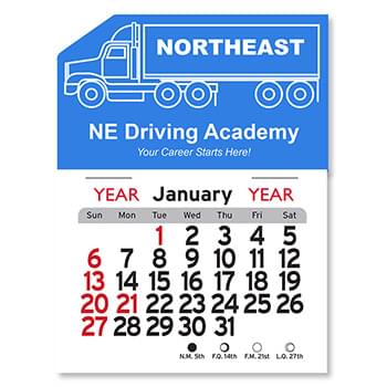 Semi-Truck Peel-N-Stick® Calendar
