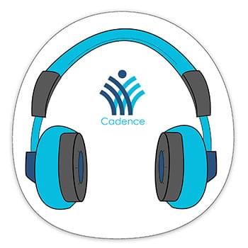 Head Phones Shaped NoteKeeper™ Magnet 20 Mil