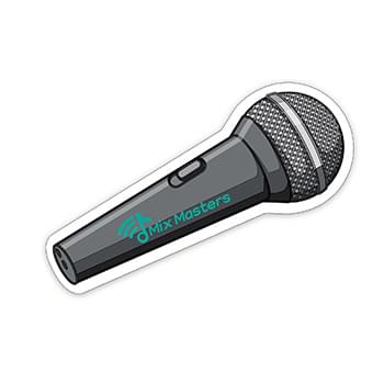 Microphone Shaped NoteKeeper™ Magnet 35 Mil