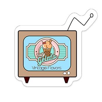 TV Shaped NoteKeeper™ Magnet 35 Mil